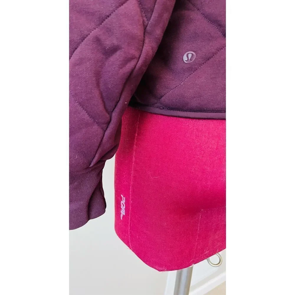 Lululemon Forever Warm Reversible Jacket in Cherry sz 6 - Picture 9 of 15